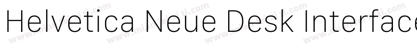 Helvetica Neue Desk Interface字体转换